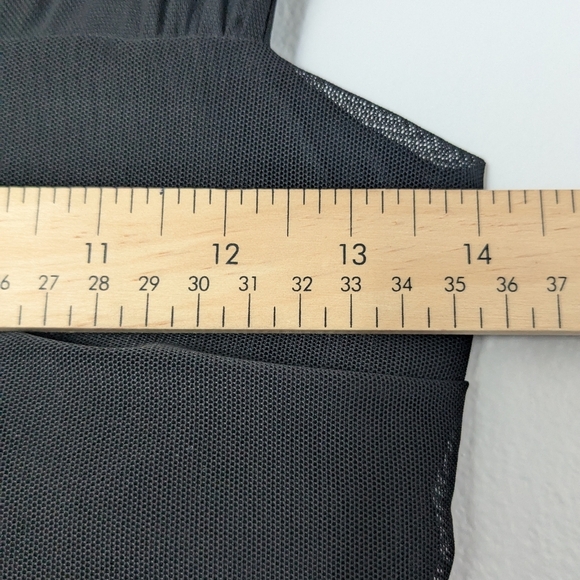 Tank With Sheer Straps And Zipper Accent Womens Large Matrix Goth Office Siren - Picture 7 of 8